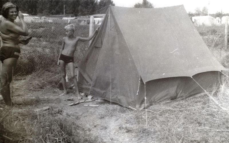 Kranevo beach campsite tent